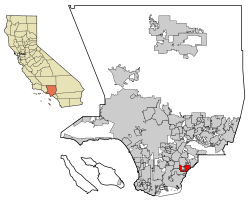 LA County Incorporated Areas Cerritos highlighted